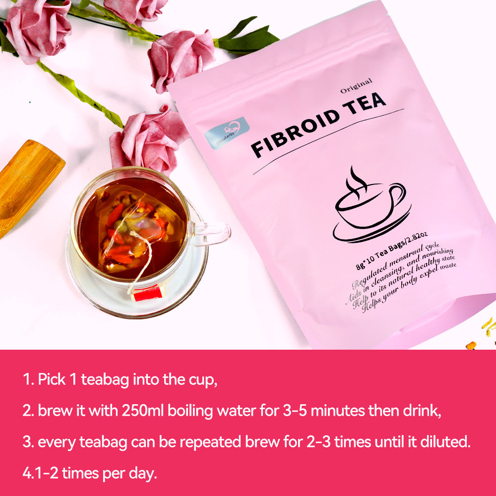 Fibroid Tea PCOS Natural Feminine Warm Womb Detox Tea (Pack of 2)