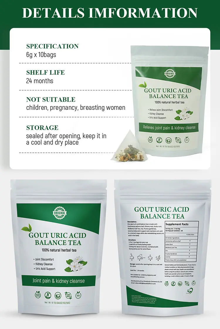 Product Information of Uric Acid Balance Tea