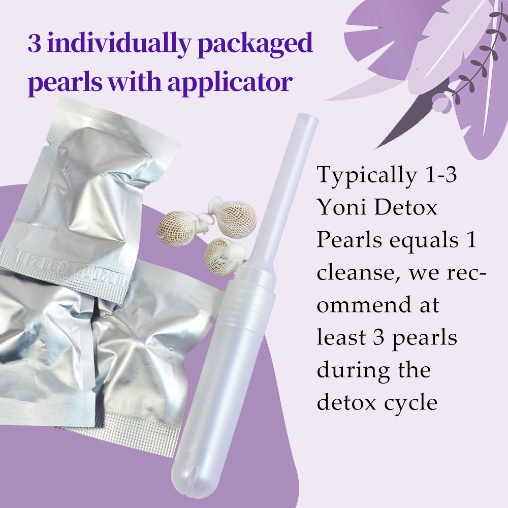 Yoni Detox Pearls for Pcos Cyst Cramps BV Yeast Infections (6-15 Pcs)