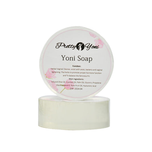 2 Pcs Yoni Soap Bar feminine Vaginal Cleanse pH Balance（Rose Oil）
