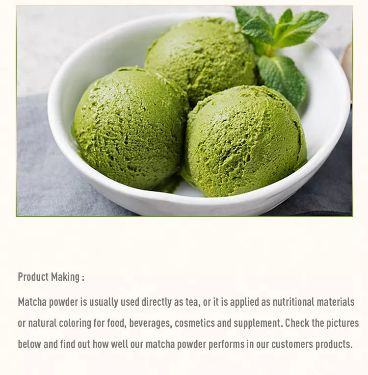 100 % Organic All Natural Matcha Green Tea Powder（60g / 2OZ）