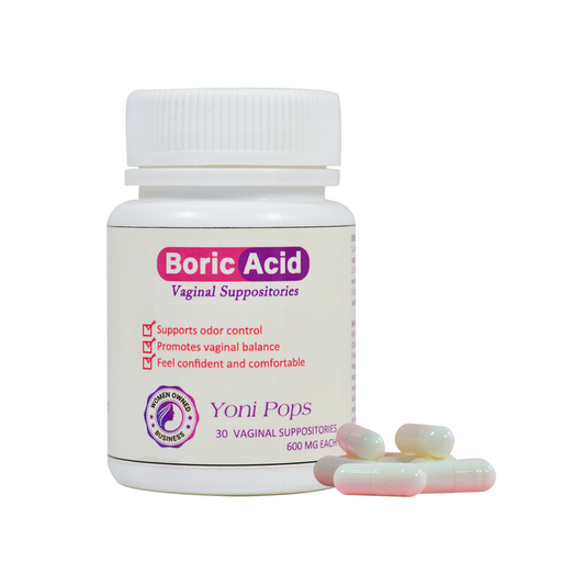 30 Pcs Yoni Pops Boric Acid Vagina Suppository (2 Applicators as Gift)