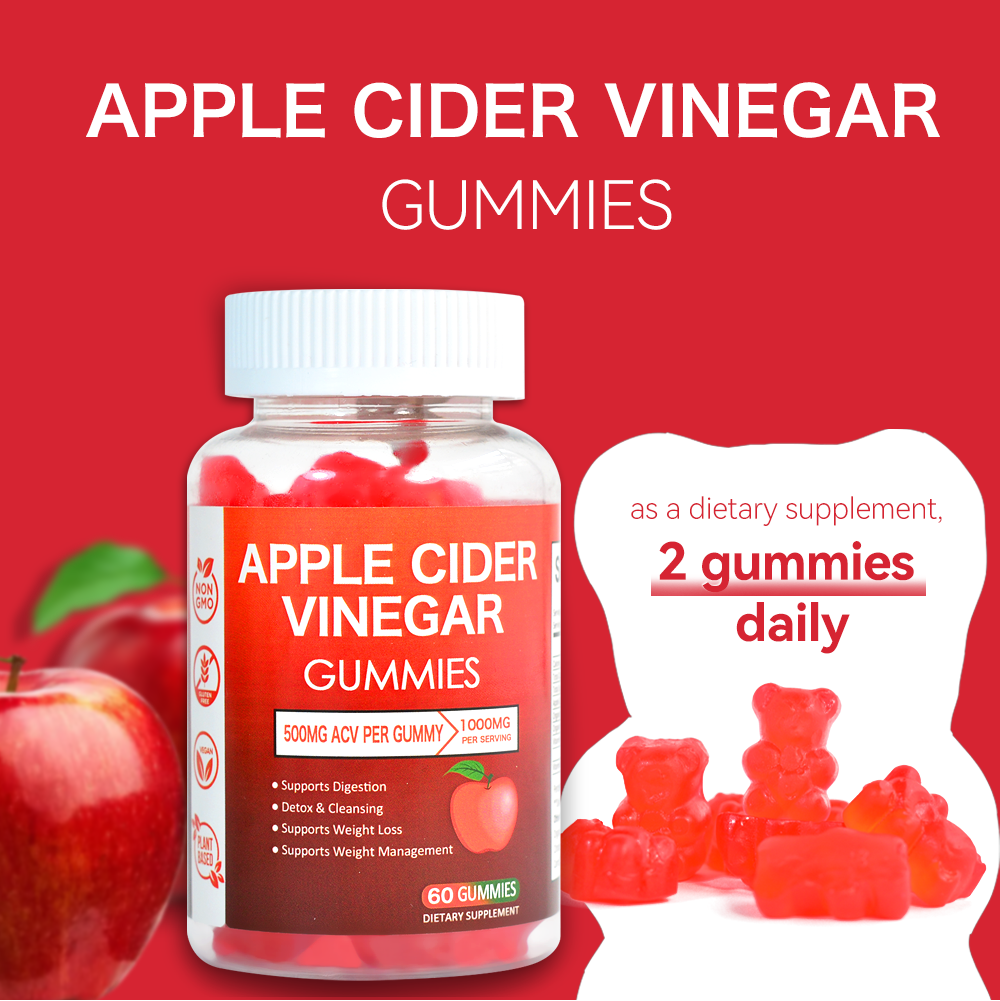 Apple Cider Vinegar Gummies Slimming ACV Gummy ( 120 Count )