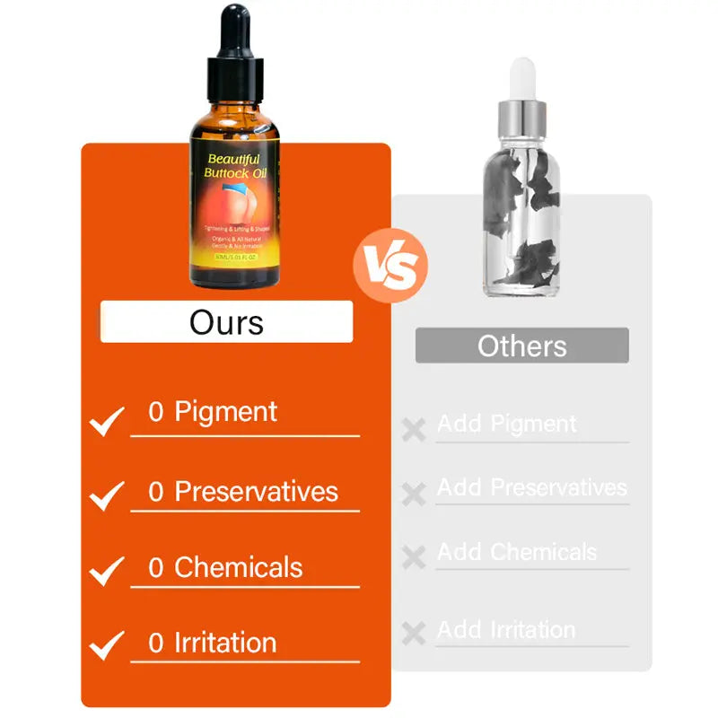 Hiherbs Beautiful Buttock Essential Oil Enhance Ass Hip Lif Butt Enhancer(2 Bottles) Hiherbs