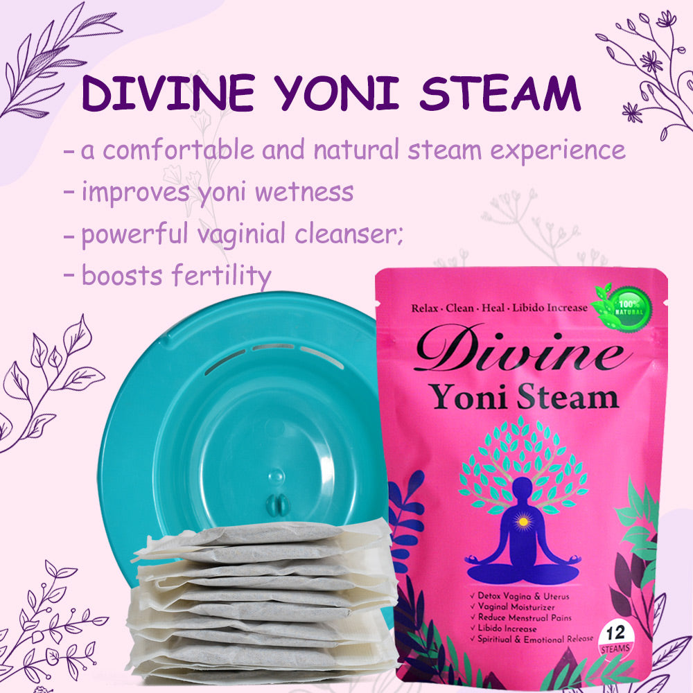 1 Yoni Steam Seat + 2*12 Sachets Divine Vaginal Herbal Steam Kits