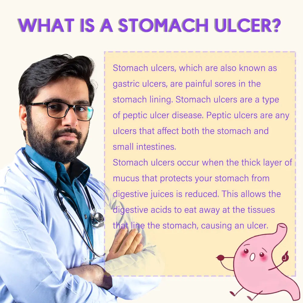 Hiherbs Ulcer & Bloat Healing Tea Stomach Pain Relief Promote Digestion ( 2*20 Pcs ) Hiherbs