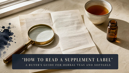 How to Read a Supplement Label Herbal Teas vs Softgels