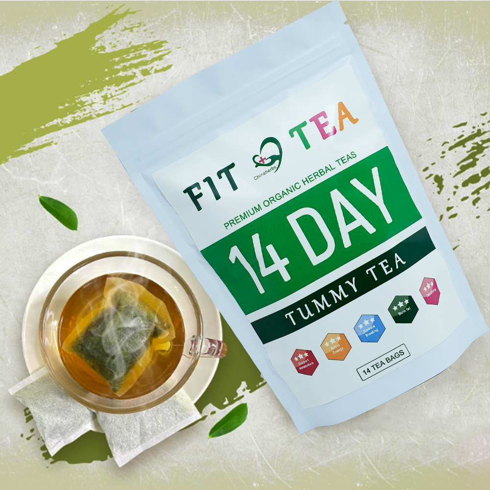 Hiherbs Flat tummy tea, Detoxification and Slimming Flat Belly, 14 Day slim detox（new product）