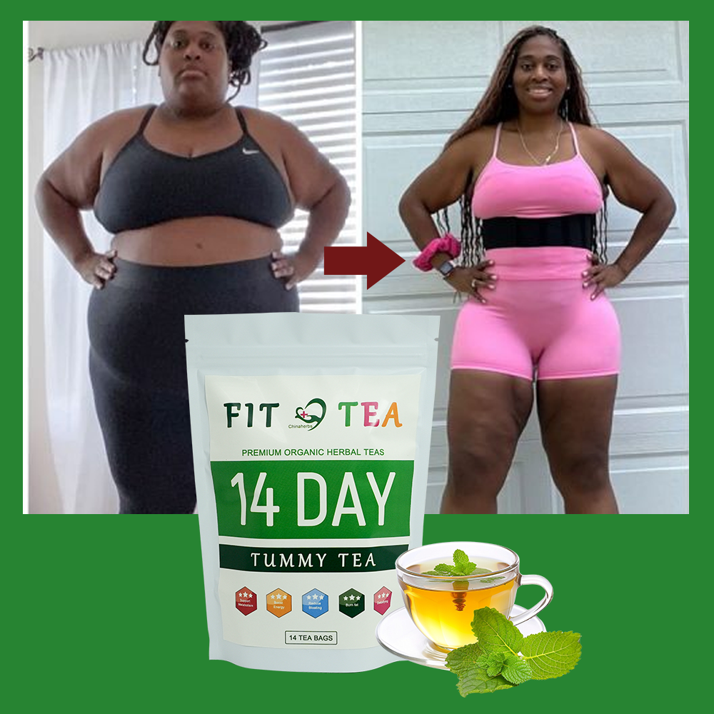 Hiherbs Flat tummy tea, Detoxification and Slimming Flat Belly, 14 Day slim detox（new product）