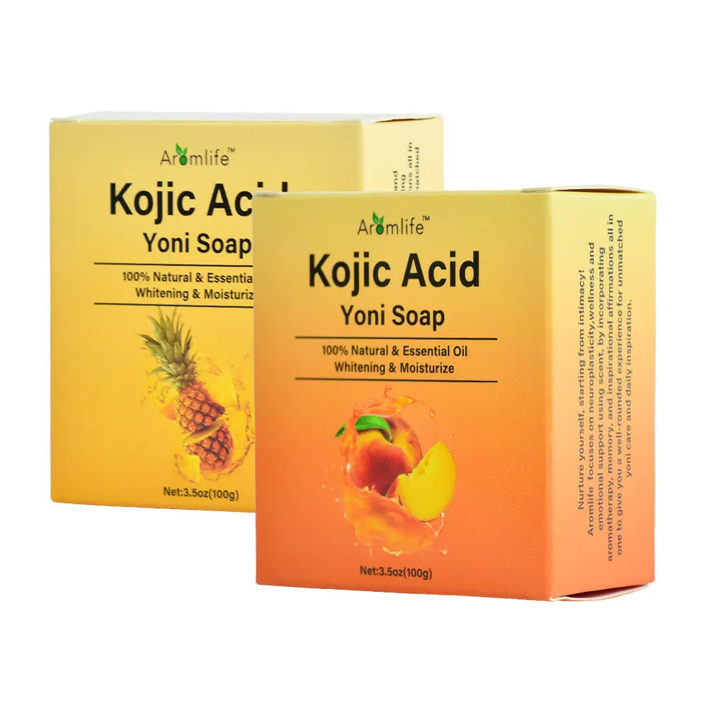 Hiherbs Kojic Acid Yoni Soap Bar Vaginal pH Balance 100% Natural 100g/Piece 2Pcs Mixed pack Hiherbs