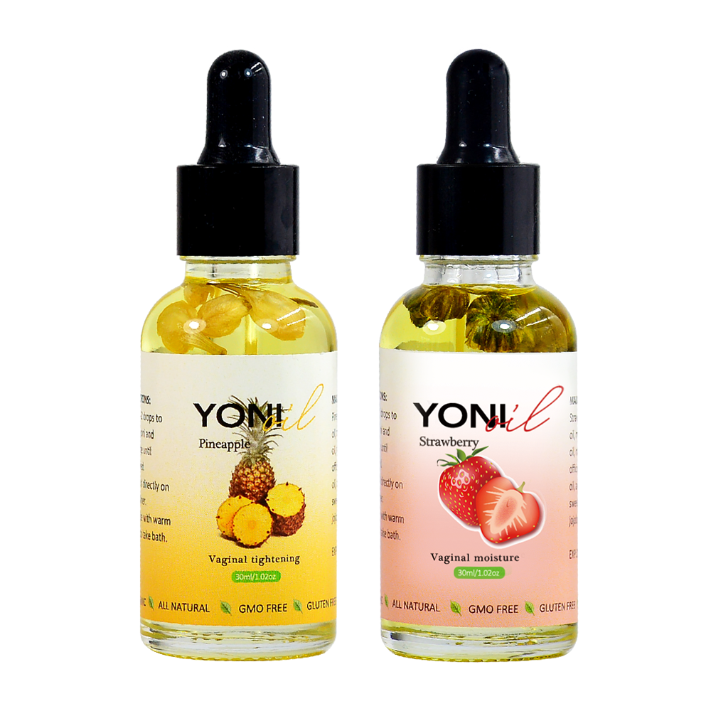 Hiherbs Yoni Organic Oil Feminine Pineapple Vaginal Oil, 1.02 OZ for Women Yoni Moisturizer Deodorant female intimate oil