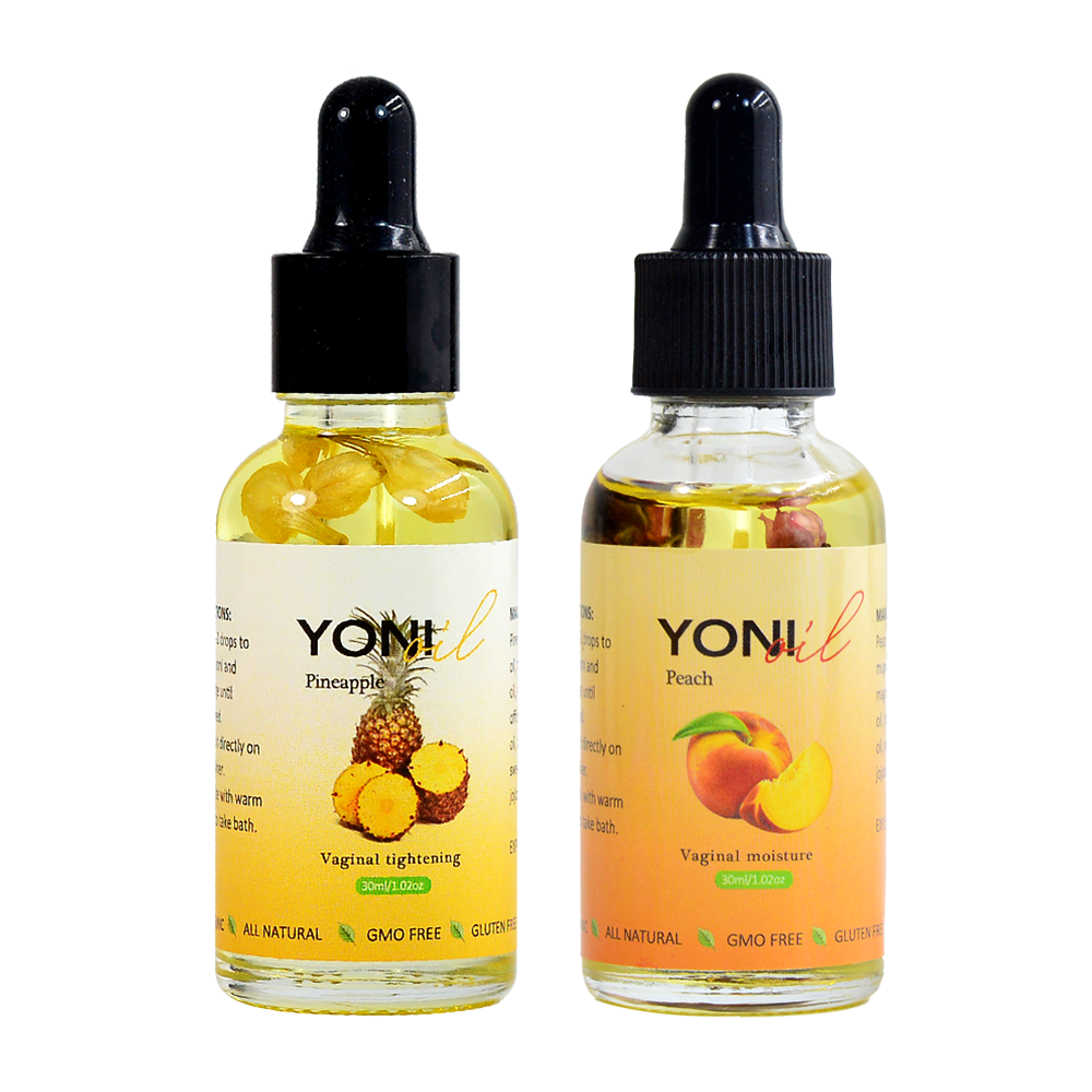 Hiherbs Yoni Organic Oil Feminine Pineapple Vaginal Oil, 1.02 OZ for Women Yoni Moisturizer Deodorant female intimate oil