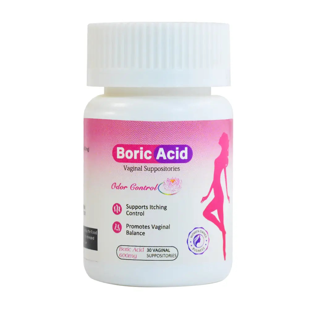 Hiherbs Boric Acid Suppository,Boric acid suppositories that can be used in pregnancy, 30 Pcs/Bottle(2 Applicators as Gift) Hiherbs