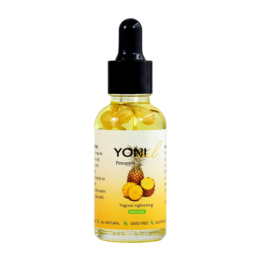 Hiherbs Yoni Organic Oil Feminine Pineapple Vaginal Oil, 1.02 OZ for Women Yoni Moisturizer Deodorant female intimate oil