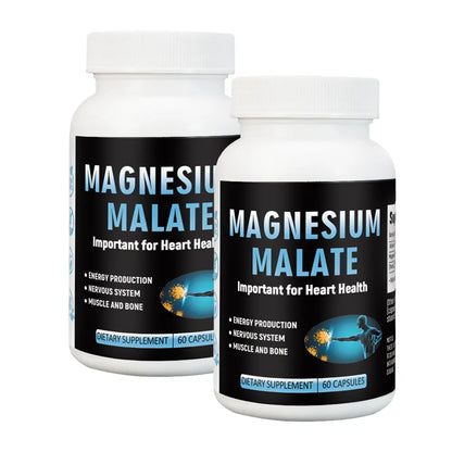 Hiherbs Magnesium Malate 500mg/capsule-Enhances metabolism, improves bone density, protects the nervous system(60 capsules/bottle) Oral capsule Hiherbs