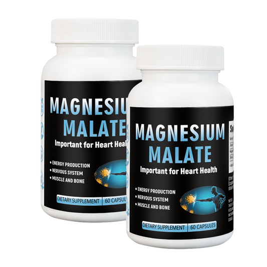 Hiherbs Magnesium Malate 500mg/capsule-Enhances metabolism, improves bone density, protects the nervous system(60 capsules/bottle) Oral capsule