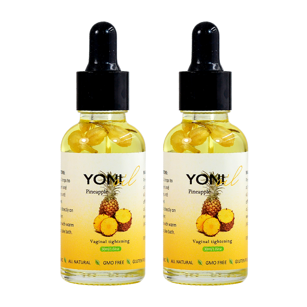 Hiherbs Yoni Organic Oil Feminine Pineapple Vaginal Oil, 1.02 OZ for Women Yoni Moisturizer Deodorant female intimate oil