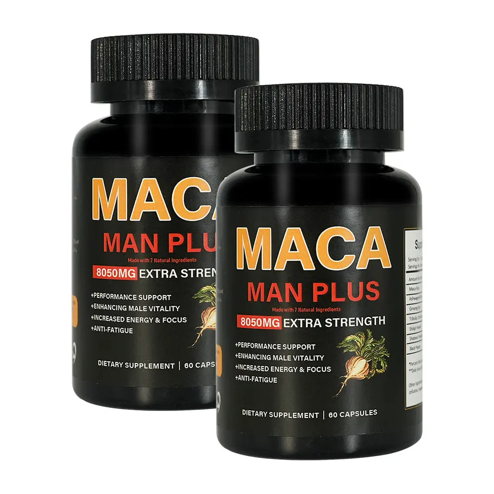 Hiherbs Maca Capsules 500mg*60 capsules– Immune Support & Enhanced Male Vitality – Boost Male Fertility & Performance, Reduce Fatigue, Strengthen Immune System Hiherbs