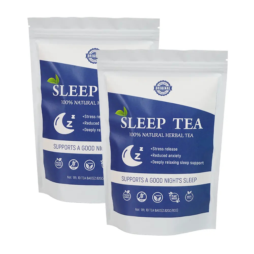 Hiherbs Sleep Tea, Improve Sleep, Relieve Insomnia Symptoms,Supports Calmness and Relaxation, Herbal Infusion, Wellness Tea, Caffeine-Free, 130g,10 Sachets/Bag Hiherbs