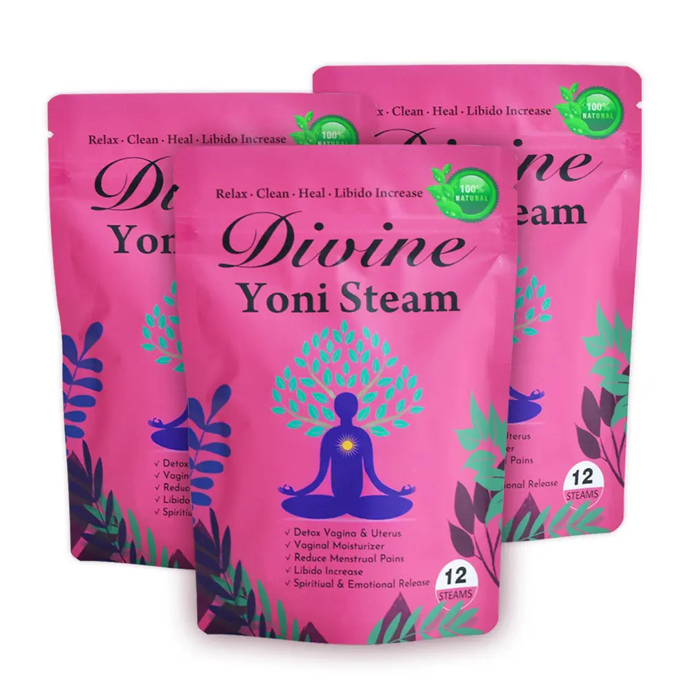 Hiherbs 36 Pcs Yoni Steam Herbs Vaginal Douche Tea for Menstrual Pains (3*12 Pcs/Bag) Hiherbs