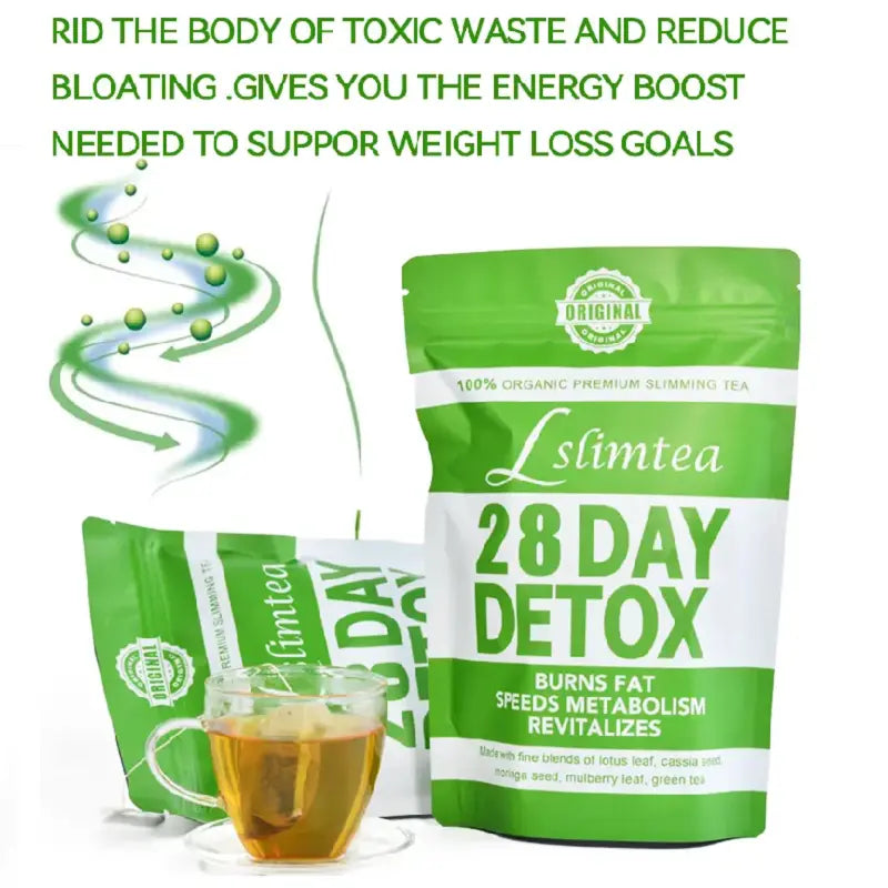 Hiherbs Flat Tummy Tea Weight loss Slimming Detox Tea Burn Calories(28 teabags/bag) Hiherbs