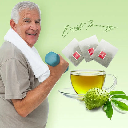 Hiherbs Soursop graviola leaves tea 100% Fresh soursop Leaves Anti-cancer Anti-inflammatory Soursop tea leaves teabag Hiherbs