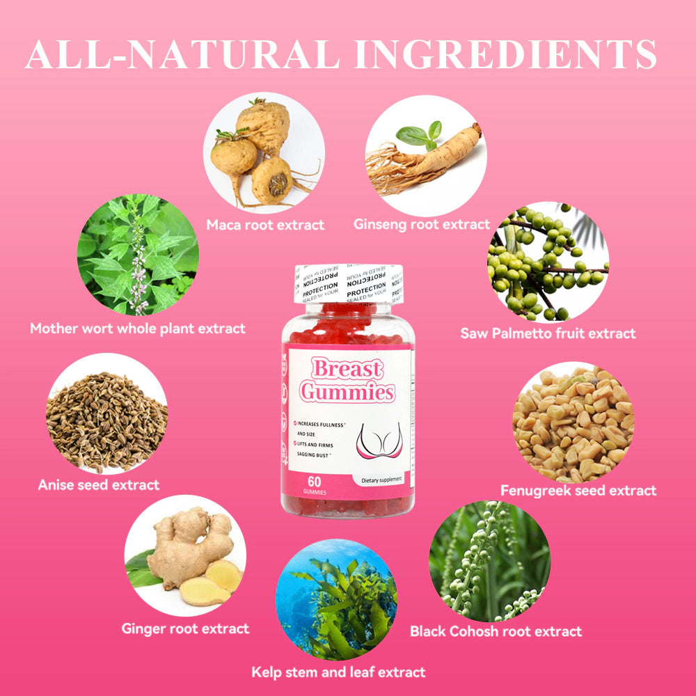 All the ingredients of Breast Enhancement Gummies