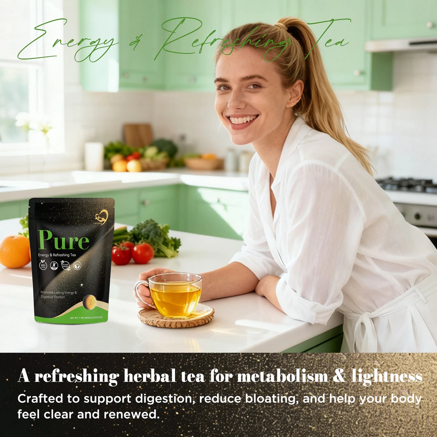 A woman consumed Pure tea during her ovulation period to boost her metabolism