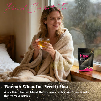 Laicuherb's Ease Period Comfort Tea helps alleviate menstrual cramps in women