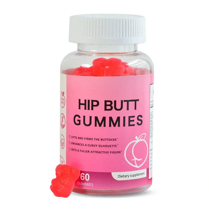 Hiherbs BBL Gummies for Women's Butt Lift, Bear Gummies for Booty, All Natural Healthy Hip Butt Enhancement, 60PCS/Bottle Hiherbs