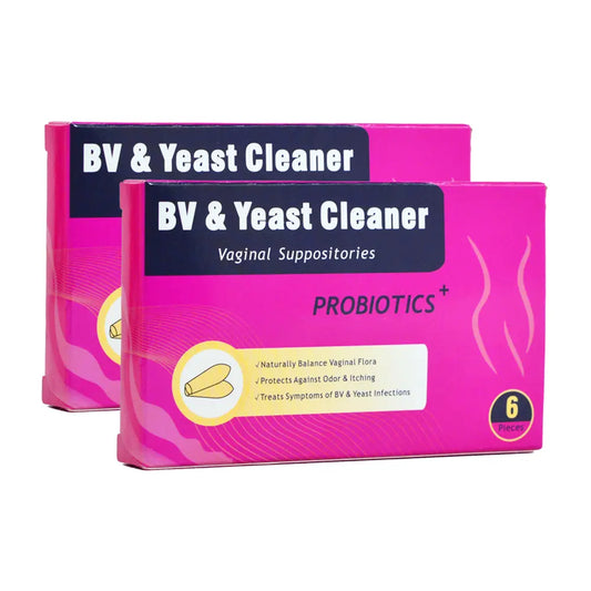 BV & Yeast Cleaner Vaginal Suppositories 2 Packaging