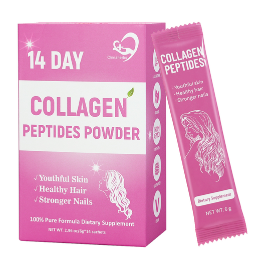 Hiherbs Collagen peptides powder Women Beauty and Skin Care Vegan,No Additives Restore youthful Skin Anti-Aging Bagged Powder