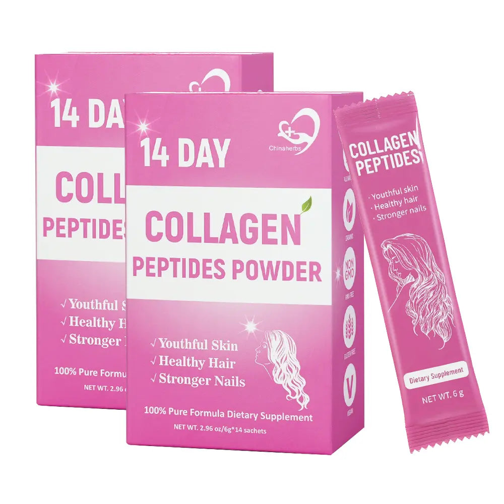 Hiherbs Collagen peptides powder Women Beauty and Skin Care Vegan,No Additives Restore youthful Skin Anti-Aging Bagged Powder Hiherbs