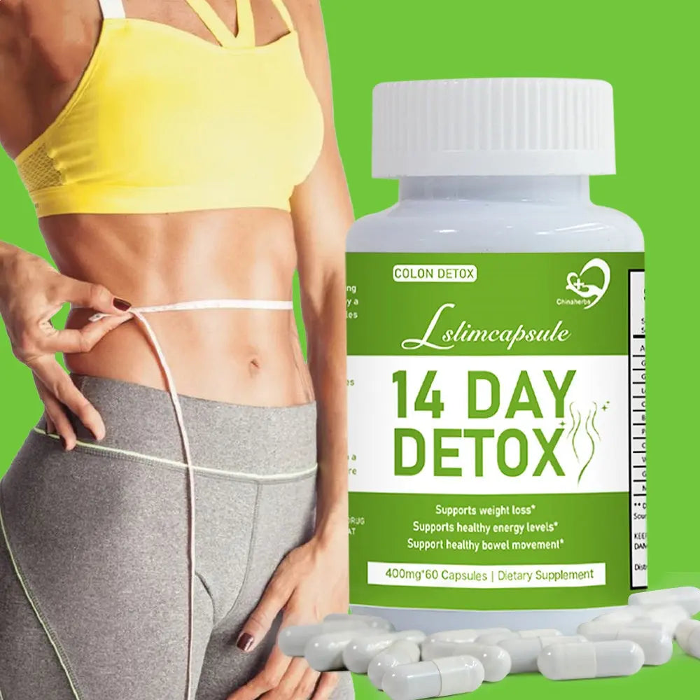 Hiherbs Detox Capsules 100% Natural Herbal Detox for Healthy Digestion, Energy, and Weight Loss Hiherbs