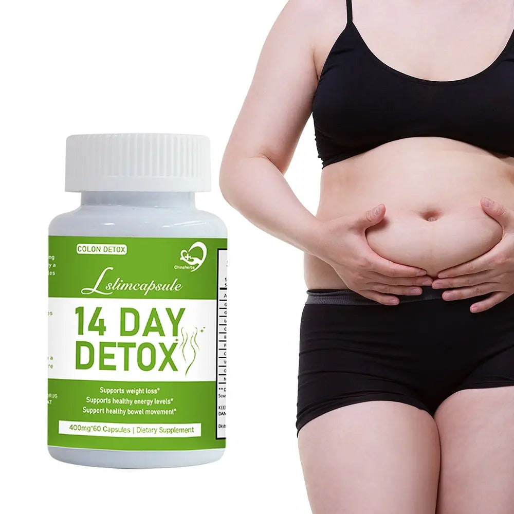 Hiherbs Detox Capsules 100% Natural Herbal Detox for Healthy Digestion, Energy, and Weight Loss Hiherbs