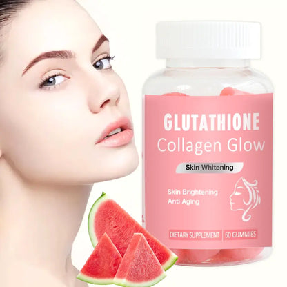 Hiherbs Glutathione Gummies Antioxidant & Skin Whitening for Aging Skin 60Pcs Hiherbs