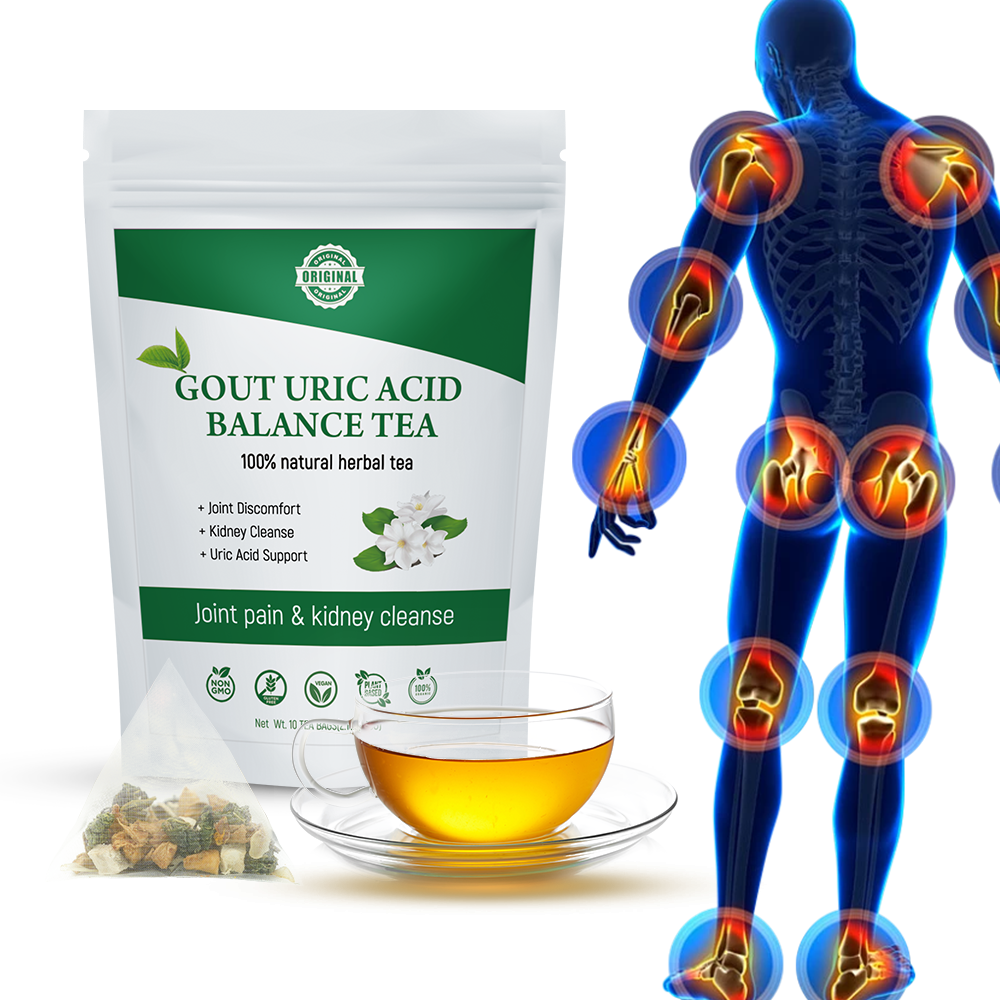 Hiherbs Natural Herbs Gout Uric Acid Balance Tea Uric acid lowering Vegan No Additives Kidney cleanse Diuresis