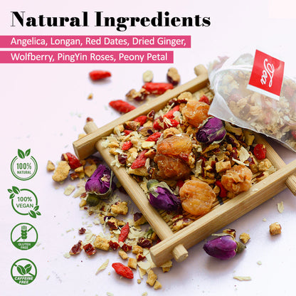 Healthy Cycle Tea Raw Materials Display