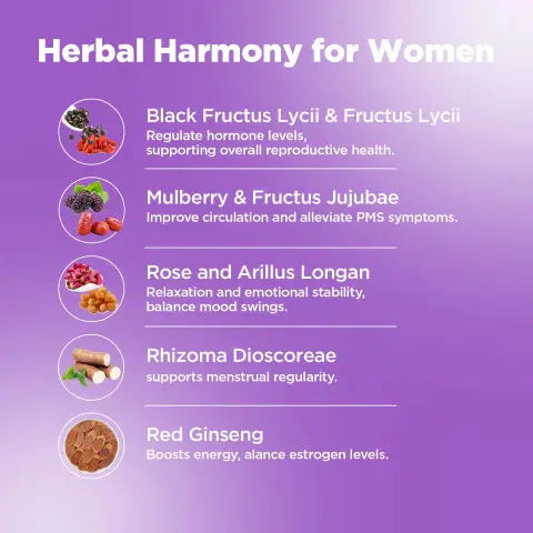 Hiherbs Pcos Herbal Tea for Hormonal Balance Tea, Eases Pms Symptoms, Herbal Tea Hiherbs