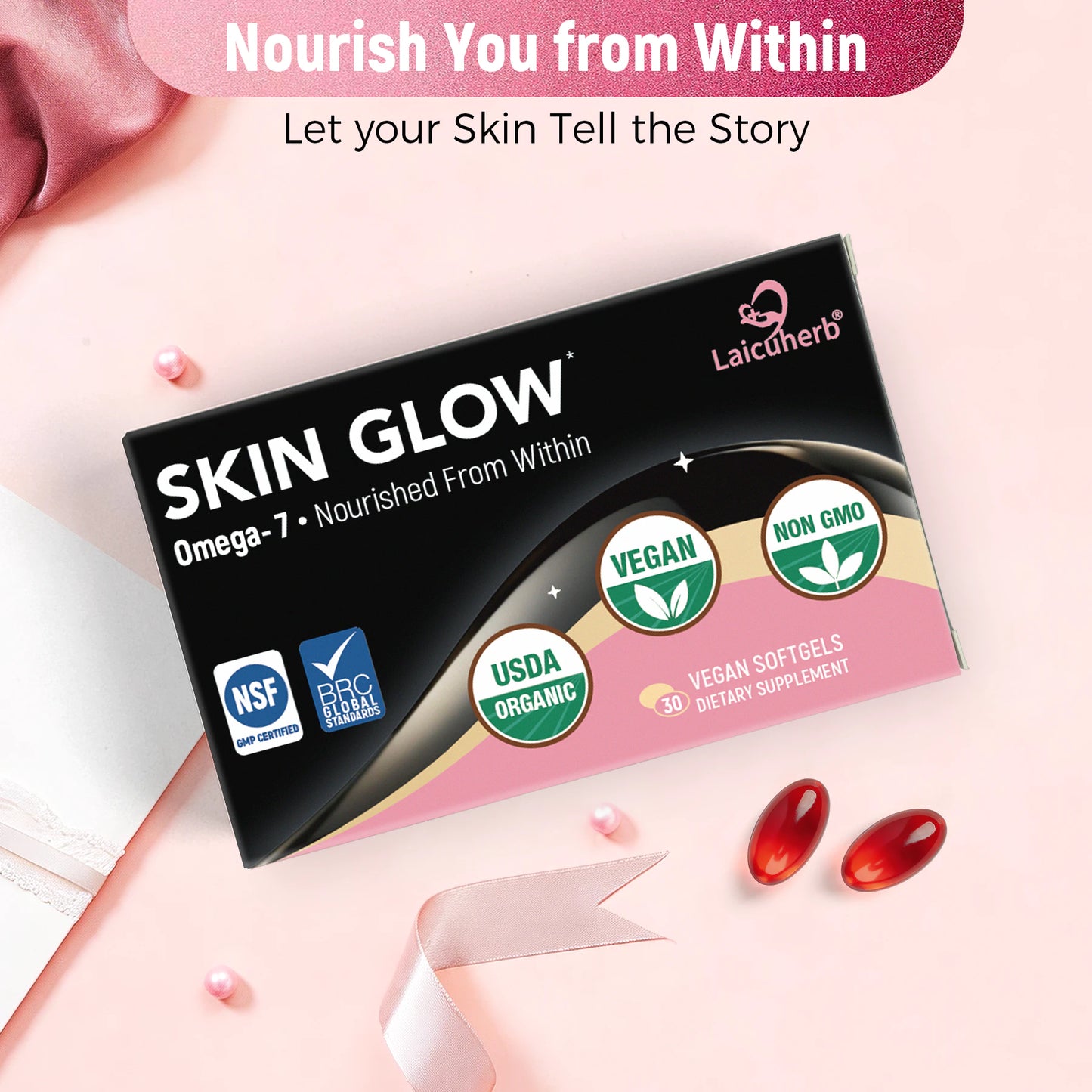 Skin glow supplement nourishes your skin from the inside out