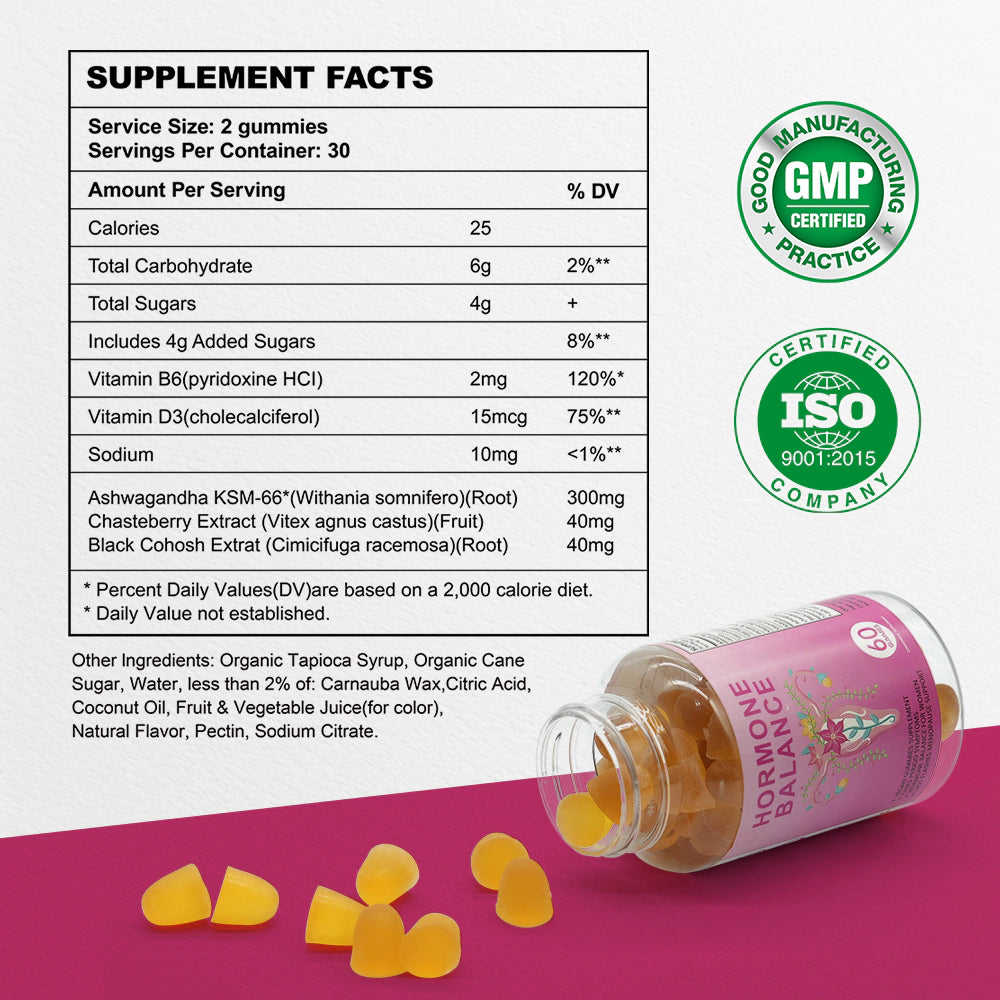 Pms Hormonal Balance Gummies nutrition facts table