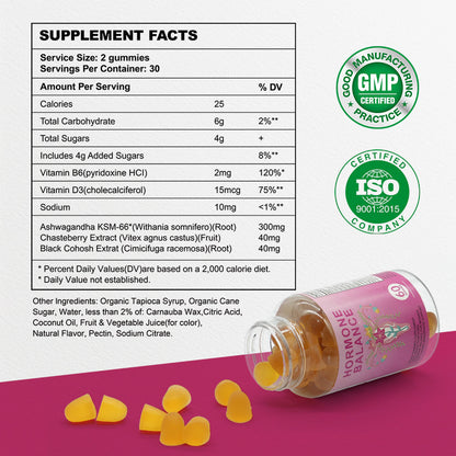 Pms Hormonal Balance Gummies nutrition facts table
