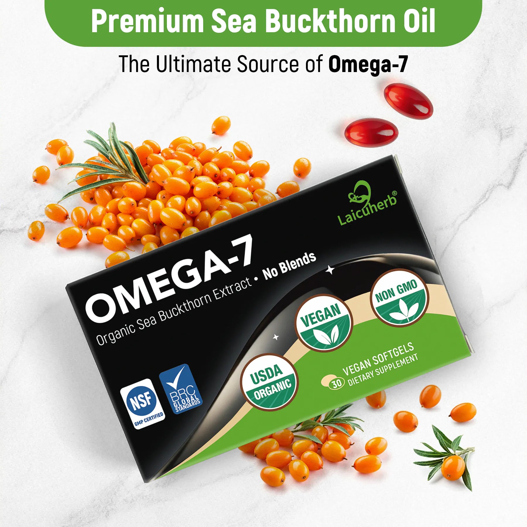 The Omega 7 sea buckthorn oil capsules is sourced from the Himalayan