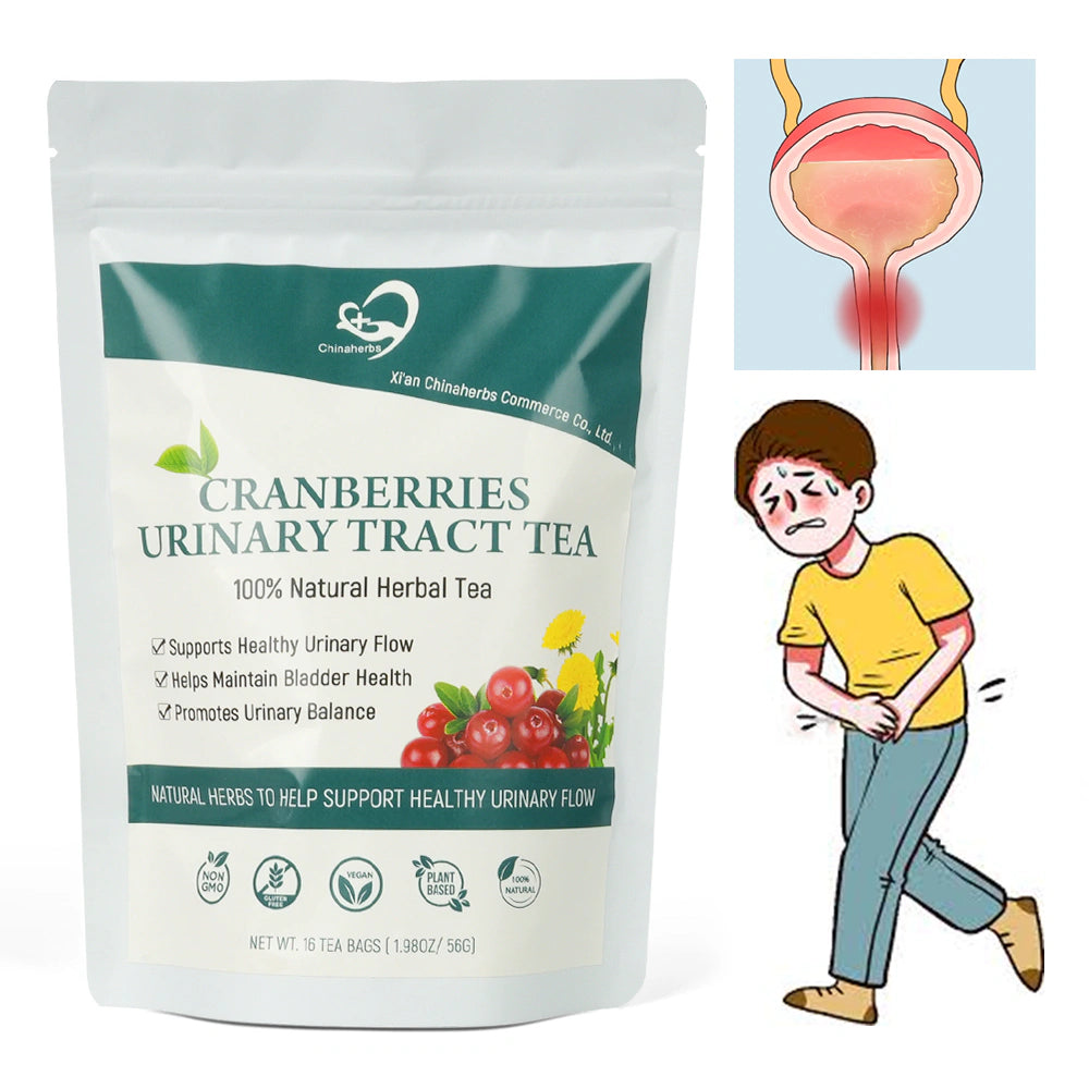 Urinary Tract Tea contains cranberries and is designed to treat urinary tract infections