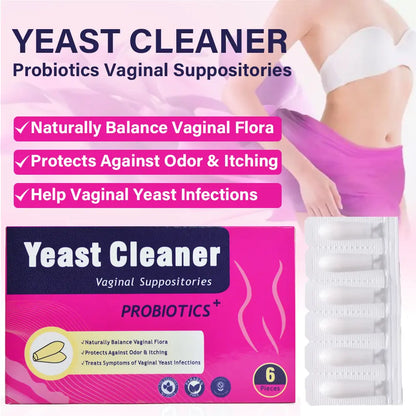 Hiherbs Vaginal pessaries Yeast Infection Cleaner Probiotics Vaginal Suppositories (12 Pcs/2 Boxes) Hiherbs