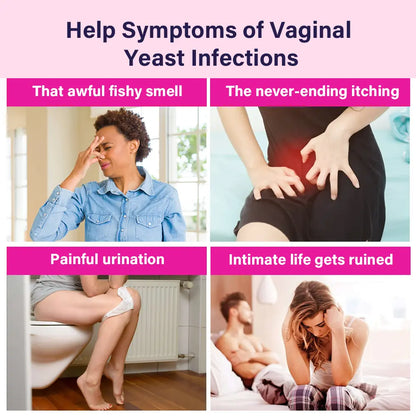 Hiherbs Vaginal pessaries Yeast Infection Cleaner Probiotics Vaginal Suppositories (12 Pcs/2 Boxes) Hiherbs