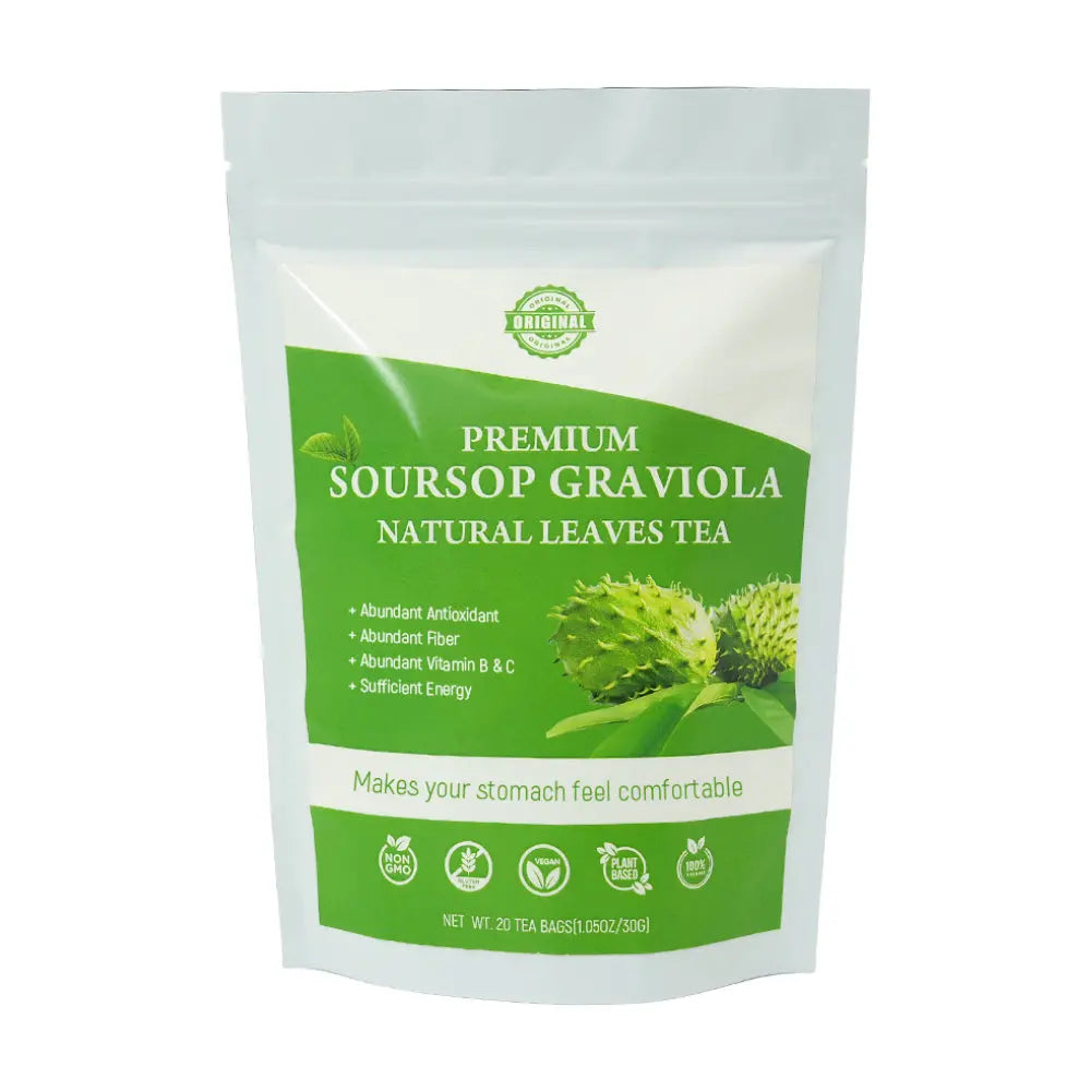 Hiherbs Soursop graviola leaves tea 100% Fresh soursop Leaves Anti-cancer Anti-inflammatory Soursop tea leaves teabag Hiherbs