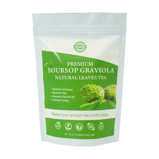 Hiherbs Soursop graviola leaves tea 100% Fresh soursop Leaves Anti-cancer Anti-inflammatory Soursop tea leaves teabag