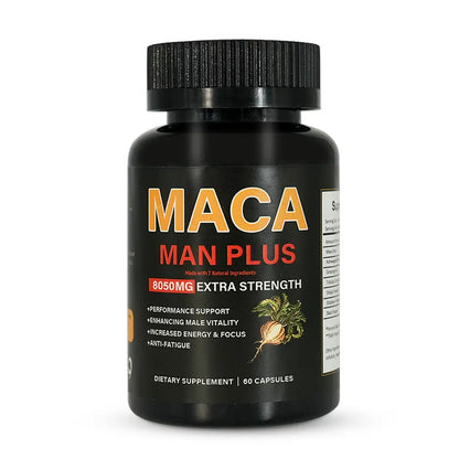 Hiherbs Maca Capsules 500mg*60 capsules– Immune Support & Enhanced Male Vitality – Boost Male Fertility & Performance, Reduce Fatigue, Strengthen Immune System Hiherbs