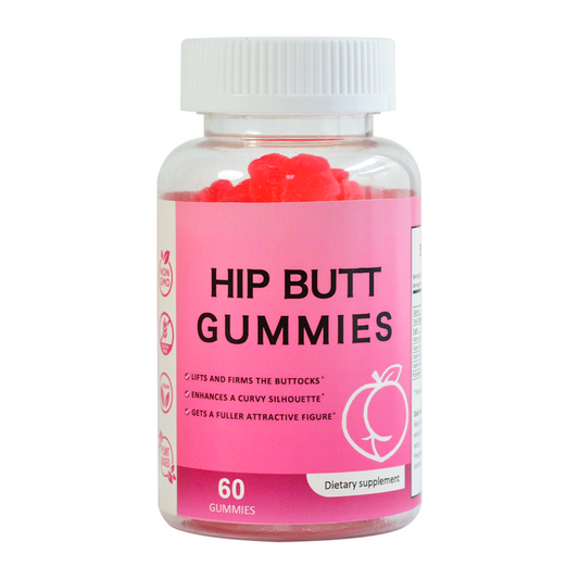 Hiherbs bbl gummies for butt growth and hips Vegan Bear shaped Women Lift Bigger butt Gluten Free Wellness Firming butt Enhances butt curvy gummies 60Pcs/bottle